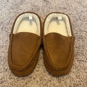 Boys GAP Brown Suede Moccasin Slippers